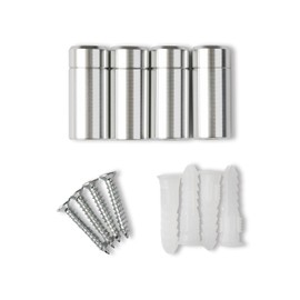 Wexel Art Mounting Floating Frame Hardware, 1-inch, Silver, 4 Count