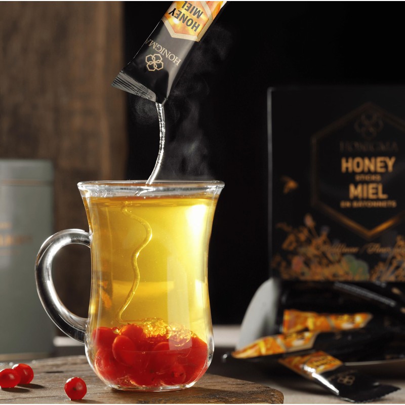 HONIGMA® Pure Ukrainian Acacia Honey Sticks – Deliciously Sweet –