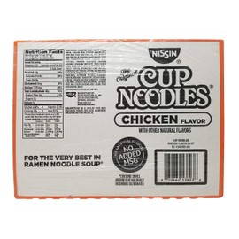 Nissin 827961 Cup Noodles, Chicken, 2.5 oz Cup, 24 per Carton