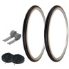 PRO+ Pair of Bicycle TIRE 700 X 35 Black/Gum SIDEWALL