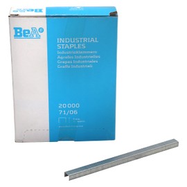 BeA 15400625 Series 71/06 Galvanized Steel Staples 1/4" deep 10 Boxes of 20,000 per Box
