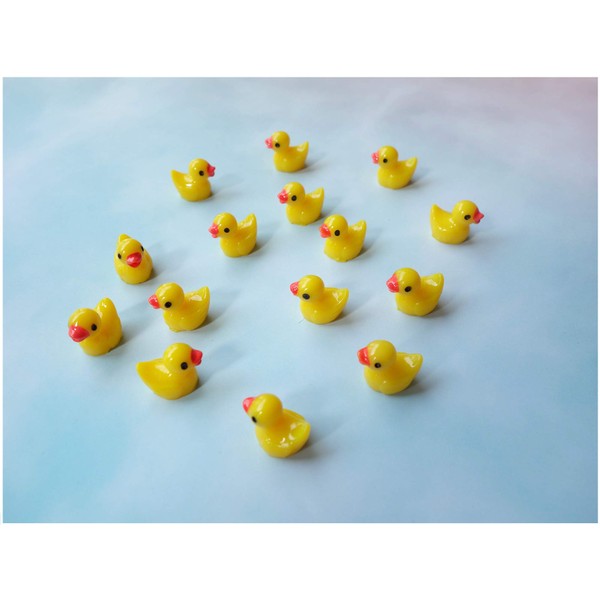 Pack of 36 Tiny Duck Charms Little Duck Resin Beads for Slime Decorations, Dollhouse Miniatures, Crafts Ornaments