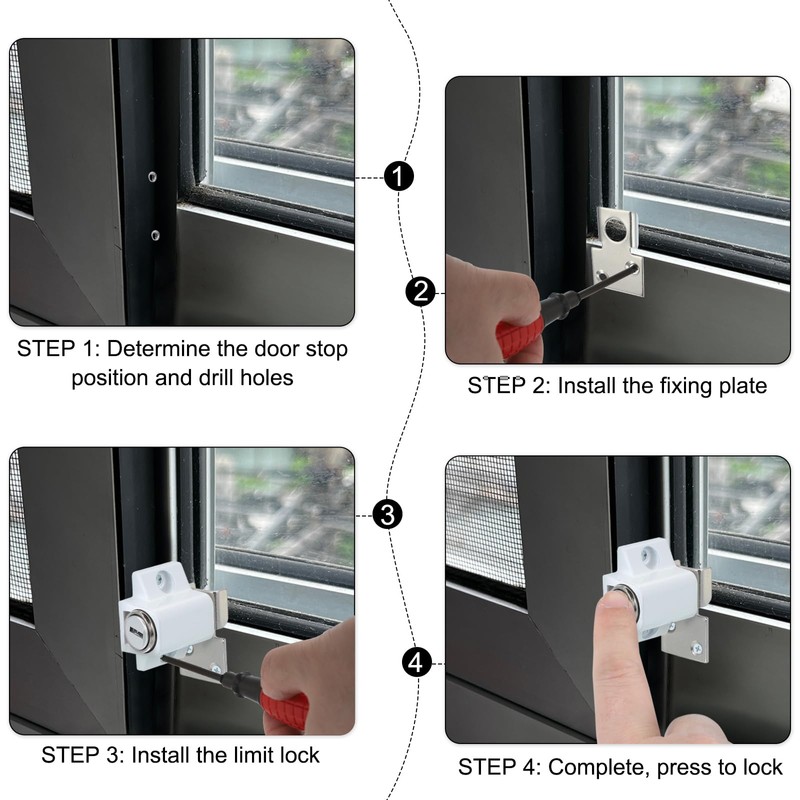 sourcing map Sliding Window Locks Push-in Window Security Lock with