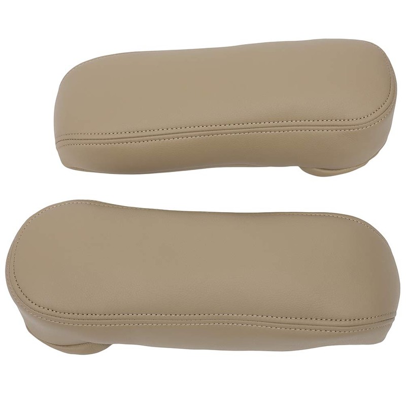 OCPTY Beige Leather Car Seat Armrest Cover - Compatible with