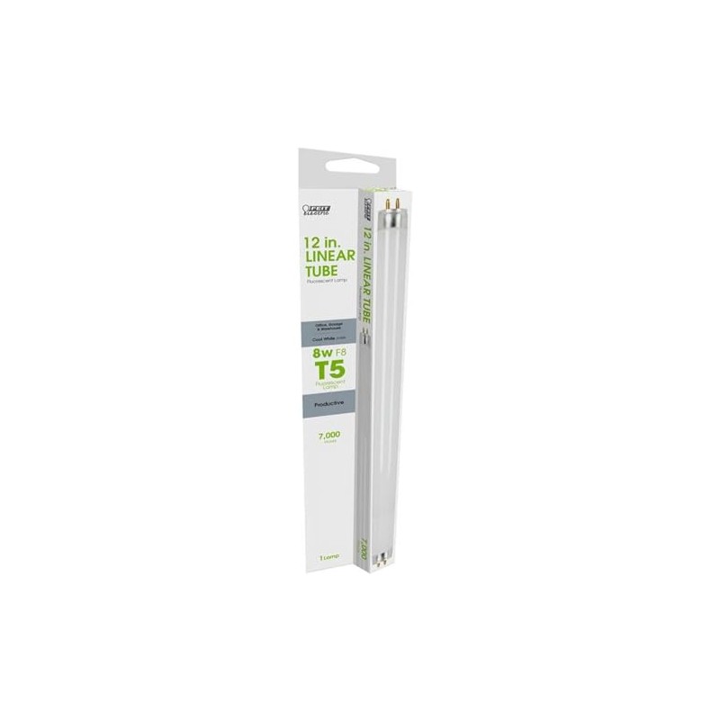 Feit Electric F8T5/CW 8-Watt Fluorescent T5 Bulb