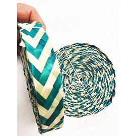 Bonka Bird Toys 1228 40ft Braided Palm Leaf Rope. (Green.)