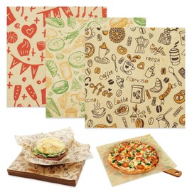 Food Paper Sheets 8"x8" - 300Pcs Paper Liners for Plastic Food Basket, Premium Deli Sandwich Wrappers, Best Kraft Food Wrapping Paper Sheets for Picnic, Festival, Fair or BBQ.
