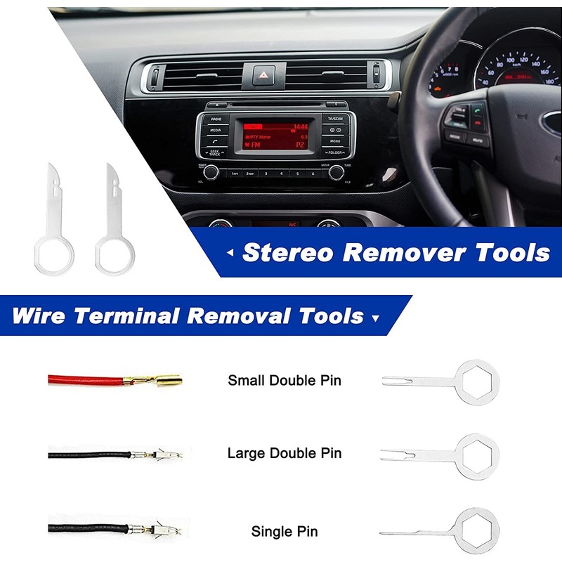 Autojack 19 Piece Upholstery Car Trim Remover Tool Kit Car