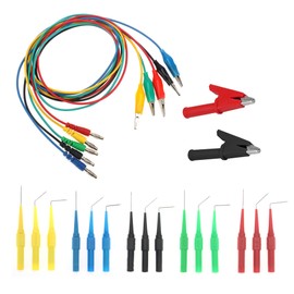 DIANN 22pcs Back Probe Test Kits with Wire Piercing Probes 15pcs Back Probe Pins 5 Colors and Alligator Clips for Vehicle Automotive Car Circuit Electrical Diagnostic Testing