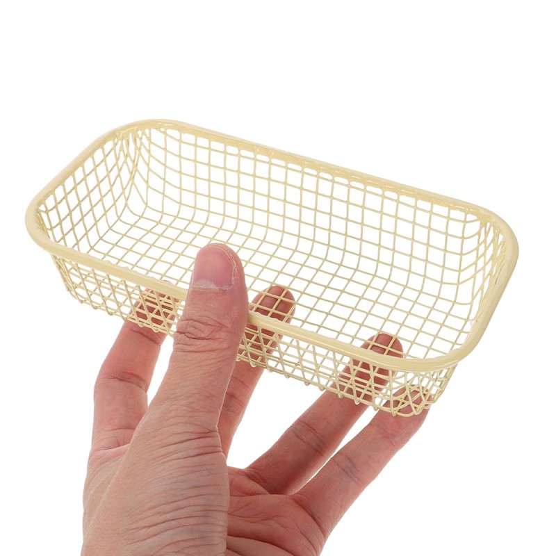 Alipis Small Metal Wire Basket for Organizing Decorative Storage for