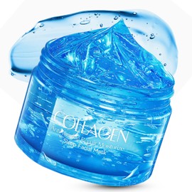Renew Overnight Sleeping Facial Mask with Collagen - Anti Aging Anti Wrinkles Hydrating Face Mask for Skin Care & Repair