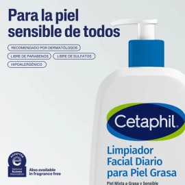 Cetaphil Limpiador Facial Diario Piel Grasa y Sensible 473ml