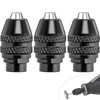 Famgee 3 Pcs Quick Change Keyless Chuck 1/32" to 1/8"