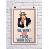 JSC JSC376 Uncle Sam We Want You Classroom Poster |