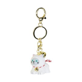 BAIMAO Keychain, Cute Siamese cat Doll Wristlet Accessories Kawaii Monster Key Chain Bag Charm Gift for Women,Backpack Keychain, Wallet Pendant, Gifts-Siamese cat