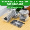 62 Pcs Large Food Storage Containers with Lids Airtight,Total 656OZ(31