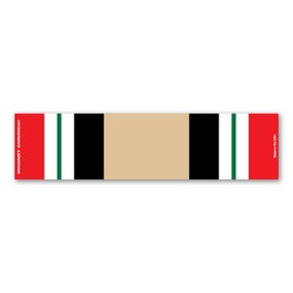 Iraq War Service Mini Ribbon Bar Magnet by Magnet America Is 1.25" x 5" Made for Vehicles and Refrigerators