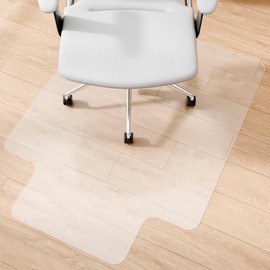 Amyracel Office Chair Mat for Hardwood Floor, 36” x 48” Desk Floor Mat for Hardwood Floors, Clear Desk Chair Mat for Hard Floor, Easy Glide Floor Protector Mat with Lip