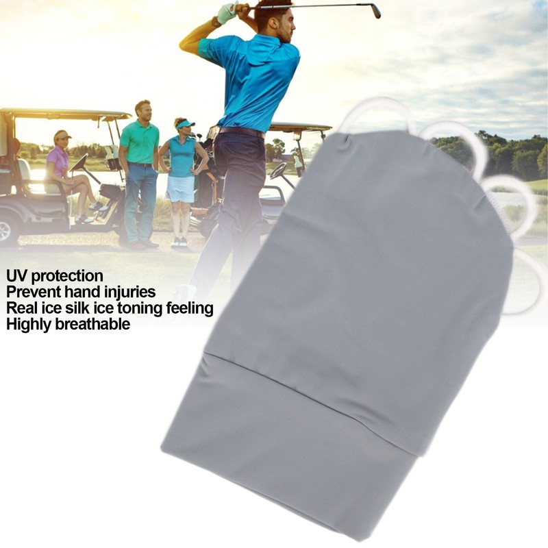 Summer Half Finger Gloves Breatheable Ice Silk Sunsceen Outdoor Gloves
