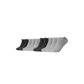 Camano Trainer Socks for Men and Women (10 x Pairs) Classics with Cotton - 10 x grey, size: 39-42