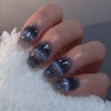 Telepop Rainbow Magnet Handmade Nail Tips - Medium Oval /
