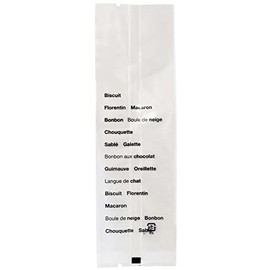 Paquetdusoleil 10060-50 Cookie Bags, Transparent Faboli, M, 50 Sheets
