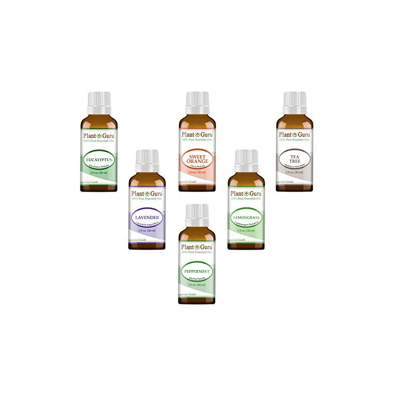 Essential Oil Set 6-30 ml. Therapeutic Grade 100% Pure Tea