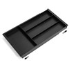 Kunoli Cutlery Organiser, Expandable Cutlery Tray (Black)