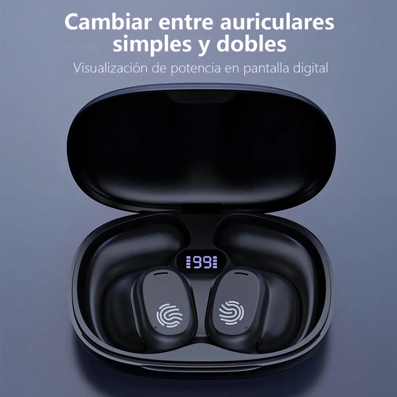 Kuesuny Audfonos in-ear inalmbricos 1Hora Kuesuny GT280HiFi Negro Auriculares Inalambricos