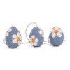 Easter Decoration, Shrub Decoration, Set of Three Embroidered Eggs, Handmade,