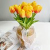 IPLNTS 20PCS All Saints' Day Orange Artificial Flower Tulips PU