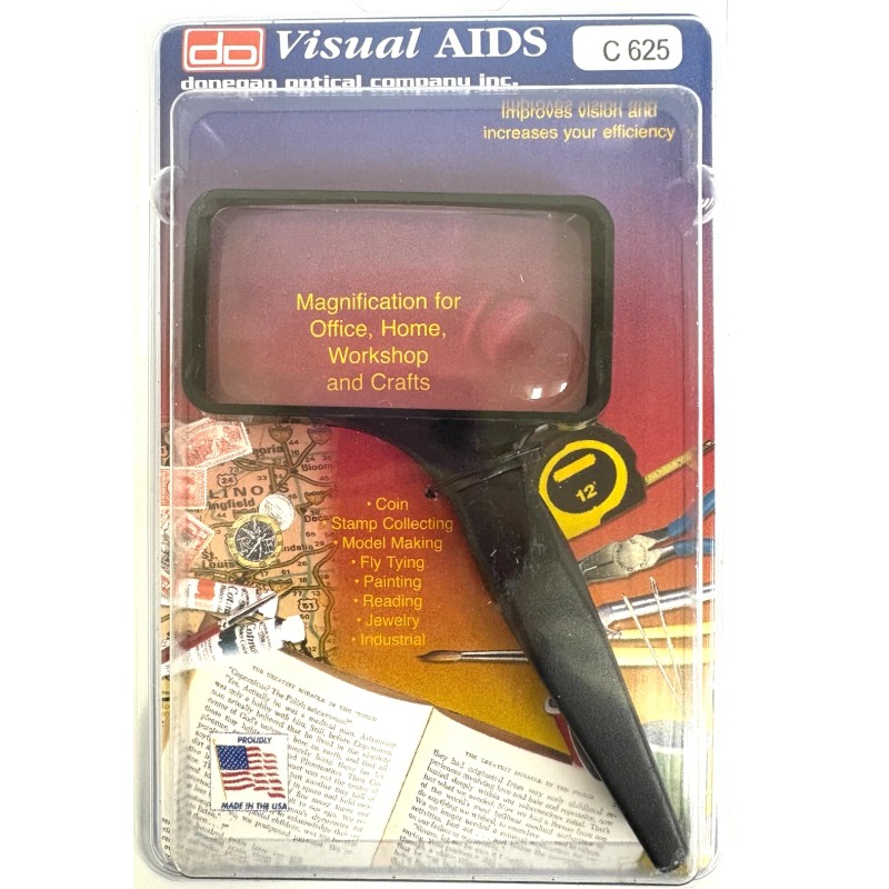 DONEGAN C-625 2" X 4" RECTANGULAR MAGNIFIER WITH 4X BIFOCAL