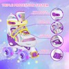 Nattork Girls Roller Skates for Little Kids Toddler Ages 5-8