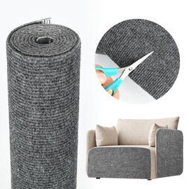 Cat Scratching Mat 78.7"x15.8" Self-Adhesive Cat Furniture Protector, Climbing Cat Scratch Pad for Cat Tree, Sofa, Wall, and Furniture DIY Protection (Dark Gray)