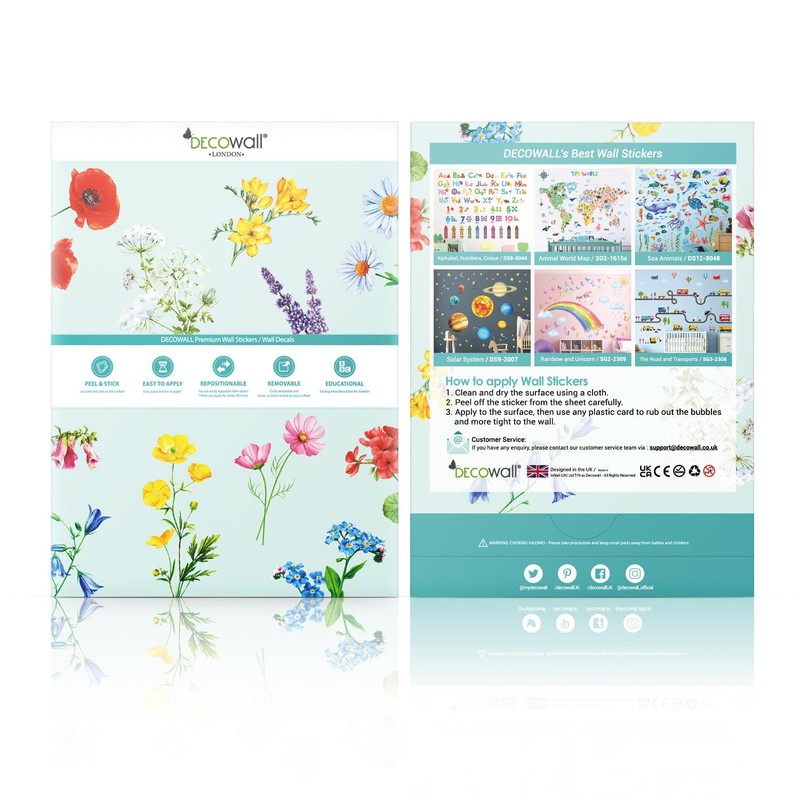 DECOWALL DS9-8092 Reading Corner Wall Stickers Decals Décor Classroom Kids