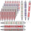 Tenceur 100 Pcs Christmas Pens Christmas Novelty Pens Bulk Xmas