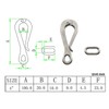 100mm Pelican Hooks And Eye Quick Release Hook Heavy Duty