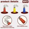 Zansens 60 Pcs Double Piggyback Spade Connectors, 1/4 inch Dual