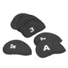10Pcs Golf Iron Covers Set Clear Numbers Soft Protective Golf
