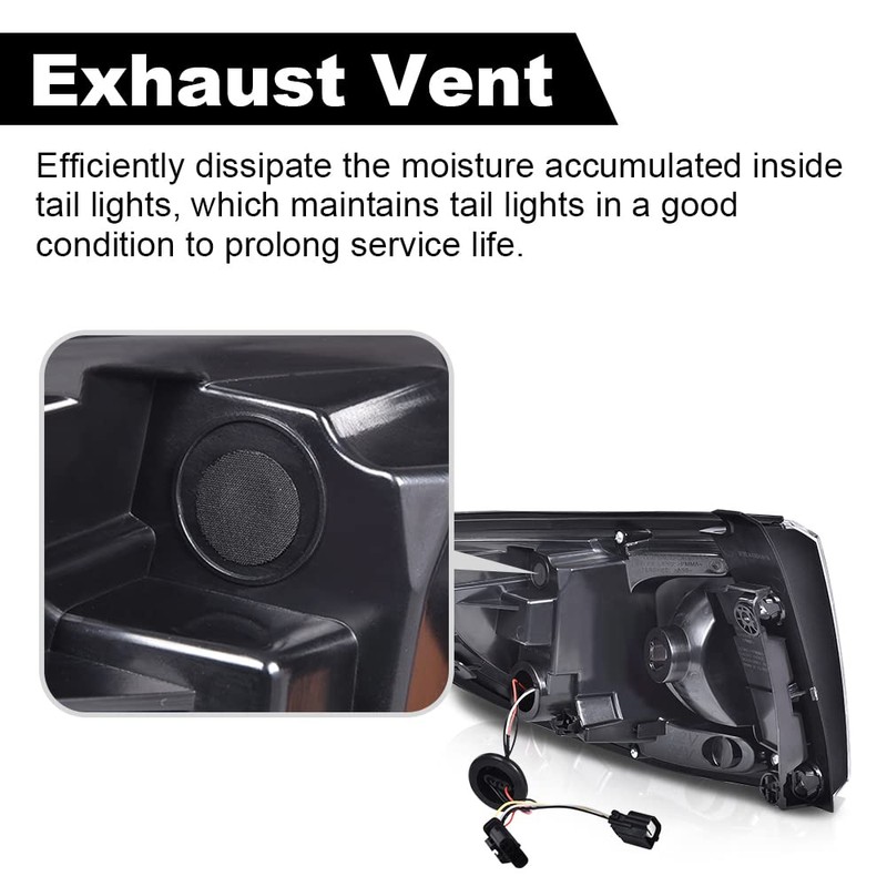 G-PLUS Tail Light Left and Right Outer Compatible with GMC