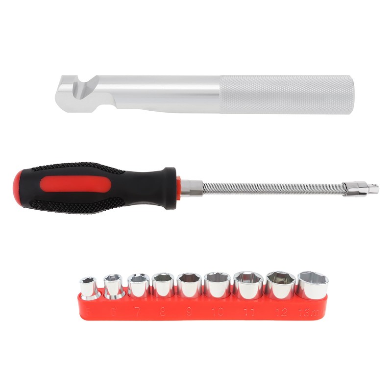 Windance Clutch Removal Wrench Tool Kit, 5mm-13mm Reversible Socket Clutch