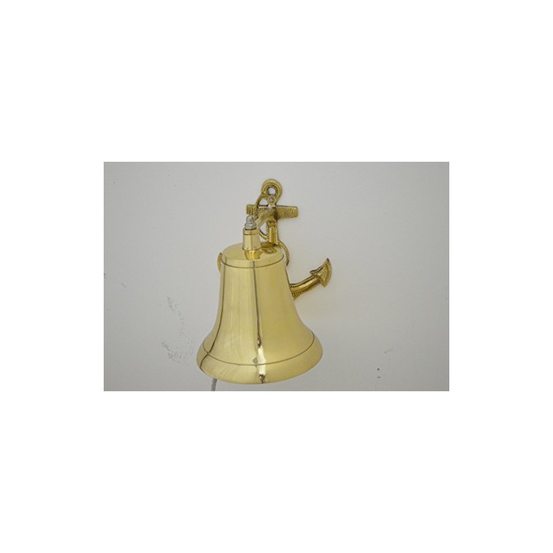 Nautical Tropical Imports 7 Inch Solid Brass Anchor Wall Mount