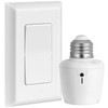 Suraielec Remote Control Light Bulb Socket, Wall Mount Switch, E26