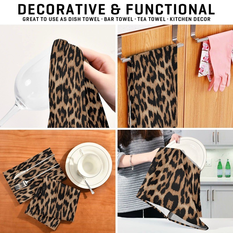 senya Kitchen Towels 4 Pack Kitchen Dish Towels Reusable Cleaning