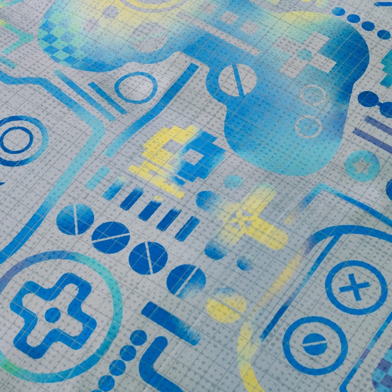 Catherine Lansfield Kids Gamer So Soft Single Fitted Sheet Grey