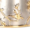 Sewing Pin Cushion Round Zinc Alloy Base Retro Style Pleuche