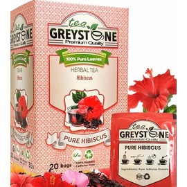 Pure Hibiscus Flower Tea - 120 Tea bags - (case of 6)