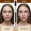 Yoizyfree 6 pcs Duo Eyebrow Brush,Eyelash Brush Mascara Wands Spoolie