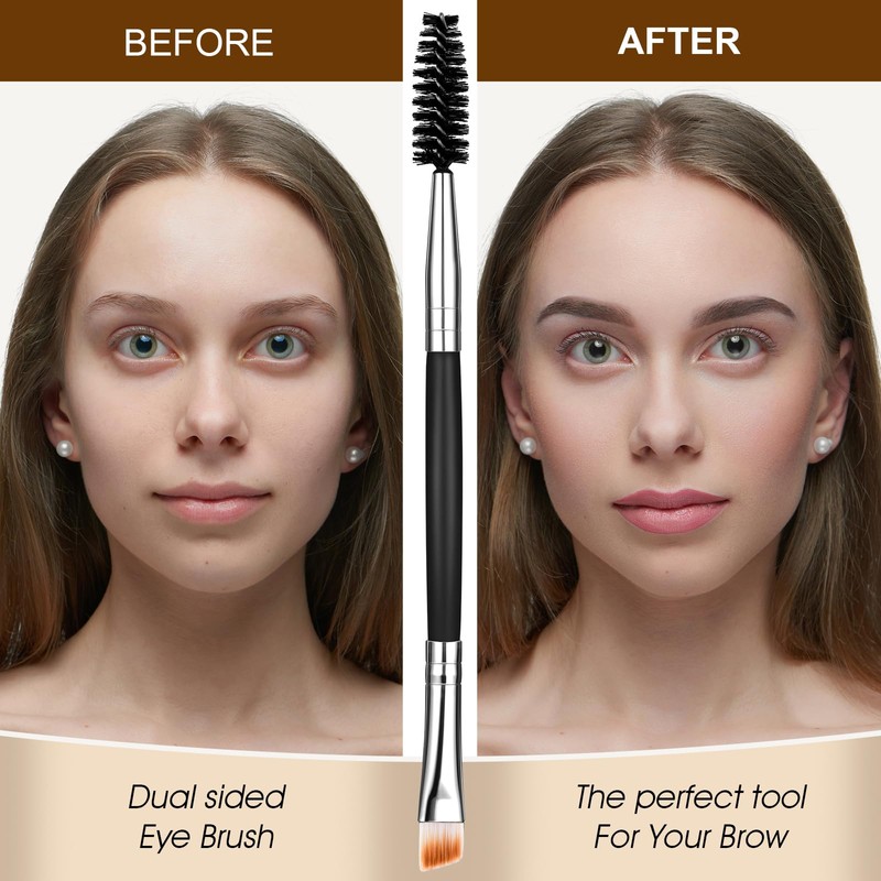 Yoizyfree 6 pcs Duo Eyebrow Brush,Eyelash Brush Mascara Wands Spoolie