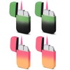 FLABOX 4 Pack Pink Flame Torch Lighter Orange Pink+Green Combo